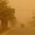 گرد و غبار غلیظ میزان دید در شهر مرزی مهران را به یكصد متر كاهش داد