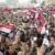 فریاد الله اكبر و شادمانی مصری ها در میدان التحریر قاهره در پی پیروزی محمد مرسی