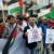 صدها تن از مردم بروکسل در همبستگی بااسرای فلسطینی تجمع کردند