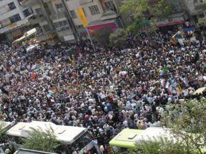تظاهرات گستره مردم شهرهای مختلف در روز قدس در اعتراض به سرکوب در ایران