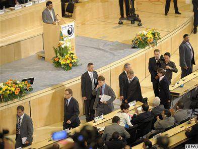 سخنرانی احمدی‌نژاد و احتمال خروج رهبران غربی از مجمع عمومی 
