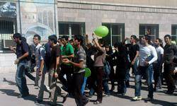 گزارشی از تجمع هواداران موسوی در دانشگاه تهران