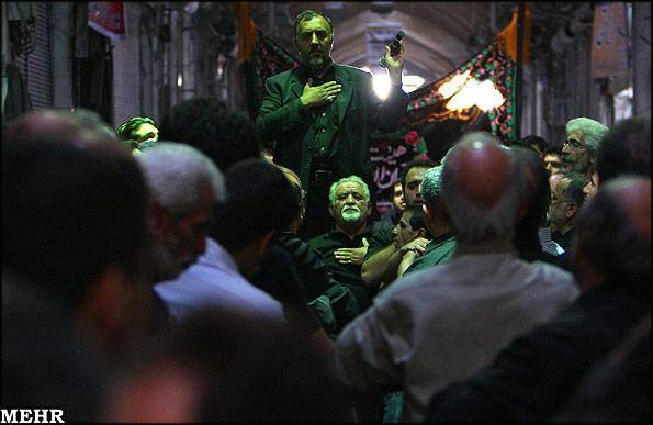 گزارش تصویری/ عزاداری شهادت امام جعفر صادق (ع) در بازار تهران