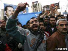 تظاهرات در طرابلس علیه نامزد حزب الله برای ریاست دولت لبنان