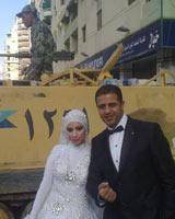 عروسی در میدان تحریر قاهره با حضور معترضان/ عکس