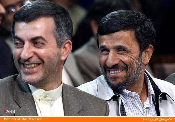 احمدی نژاد و مشایی در یک قاب/تصویر