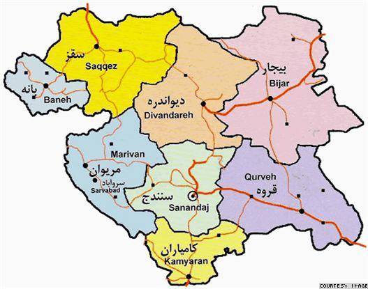 درگیری مسلحانه بین نیروی انتظامی و افراد ناشناس در اطراف سنندج