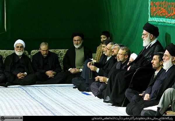 احمدی نژاد به بیت رهبری رفت(عکس)