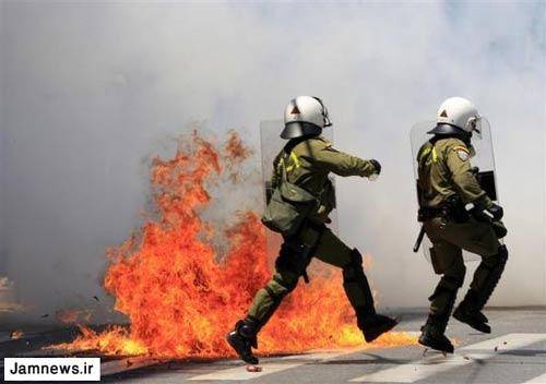عکس/ سرکوب معترضان در یونان