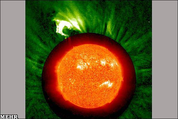 تصویر رفتاری عجیب از یک شعله عظیم خورشیدی