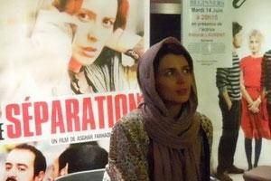 لیلا حاتمی در پاریس برای اکران فیلم «جدایی نادر از سیمین» / عکس