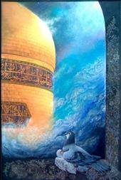 آثار تصویرگری با موضوع امام رضا(ع) در نمایشگاه قرآن