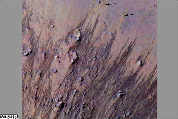 کشف ردپای آب شور بر خاک سرخ مریخ