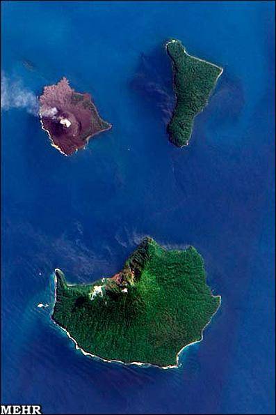 تصاویر ماهواره ای از یک آتشفشان مرگبار