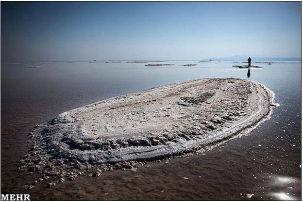 عکس / جدیدترین تصاویر از دریاچه رو بمرگ ارومیه