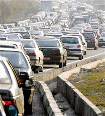 ترافیک سنگین در محورهای استان تهران و البرز