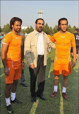 وزیر ورزش در کنار مجیدی و کریمی/ عکس