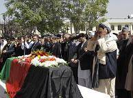 ناآرامی در مراسم خاکسپاری ربانی در کابل