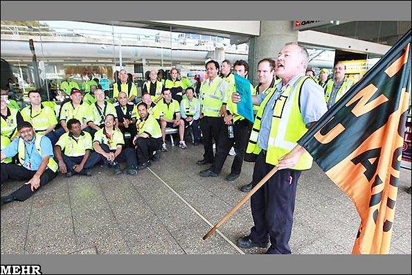 اعتصاب ۲۴ساعته کارکنان فرودگاههای استرالیا/ گسترده ترین اعتصاب در اعتراض به حقوق