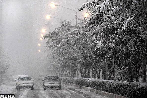 گزارش تصویری/ بارش برف در ارومیه
