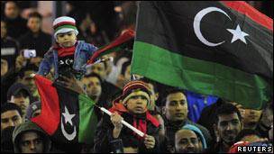 در سالگرد آغاز اعتراضات در لیبی، جنبش طرفداران قذافی اعلام وجود کرد