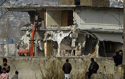 آخرین خانه بن لادن خراب شد ( +عکس )