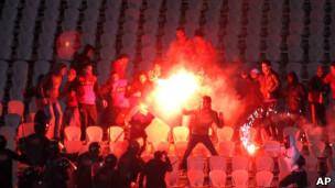 بروز درگیری در پورت‌سعید مصر در پی محرومیت تیم فوتبال المصری
