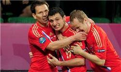 پیروزی پرگل روسیه مقابل چک