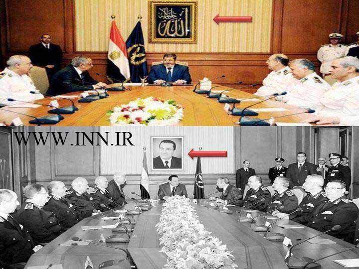 عکس/ تفاوت مرسی و حسنی مبارک