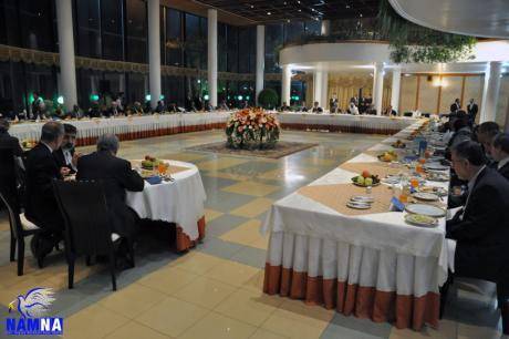 ضیافت شام وزرای امور خارجه شرکت کننده در اجلاس عدم تعهد