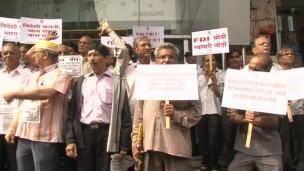 اعتصاب سراسری هند در اعتراض به 'اصلاحات سوپرمارکتی' دولت