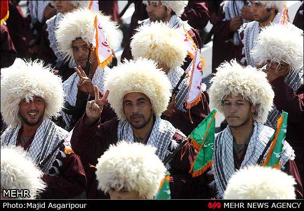 اقوام در رژه نیروهای مسلح تهران