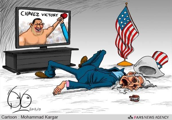 کارتون/انتخابات ونزوئلا و پیروزی هوگو چاوز!