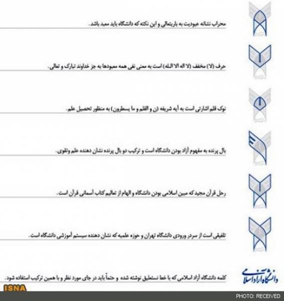 فلسفه آرم دانشگاه آزاد چیست؟