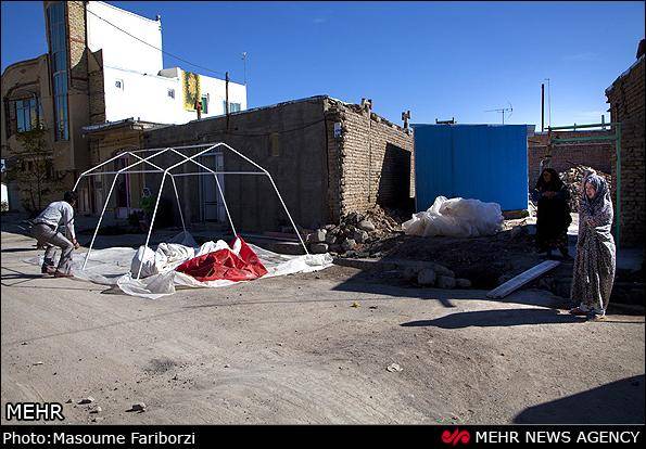 گزارش تصویری /  وقوع زلزله مجدد در ورزقان و اهر