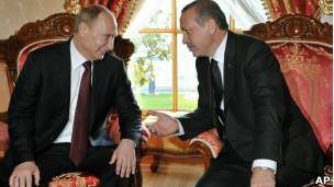 ولادیمیر پوتین با رجب طیب اردوغان دیدار کرد
