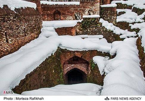 تصاویر: زمستان در قلعه رودخان