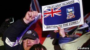 مردم جزیره فالکلند (مالویناس) حاکمیت بریتانیا را به پیوستن به آرژانتین ترجیح دادند