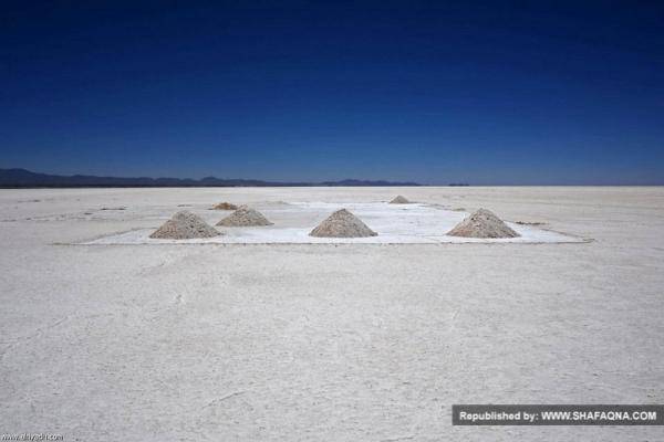 صحرای نمک در عربستان/تصاویر