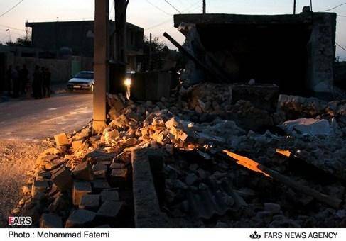 تصاویر: زمین لرزه در شهر شنبه در استان بوشهر