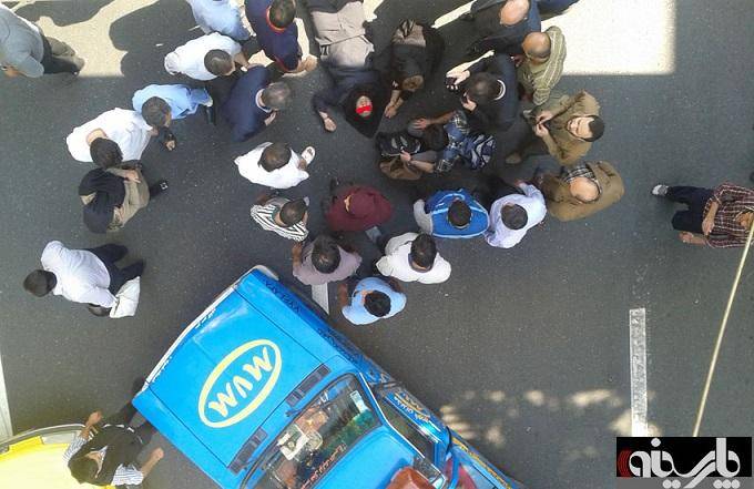 اقدام به خودکشی یک دختر در خیابان حافظ (+عکس)