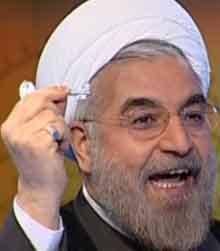 کلید نماد انتخاباتی حسن روحانی شد/عکس