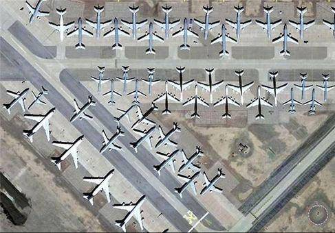 بزرگترین قبرستان هواپیمای جهان +عکس