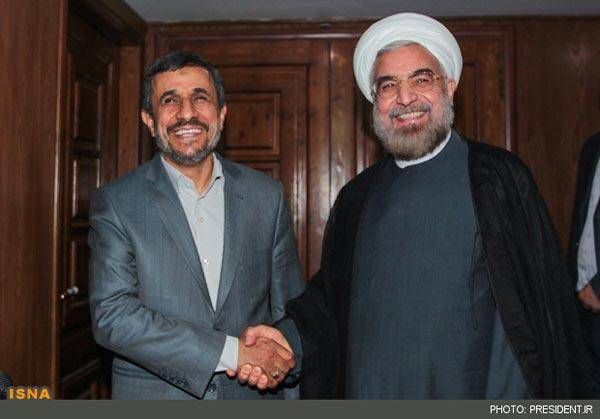 آیا احمدی نژاد از انتخاب روحانی خوشحال است؟