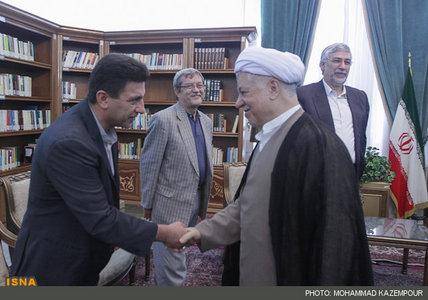 دیدار ژنرال با هاشمی رفسنجانی/عکس