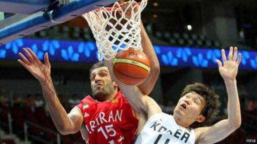 پیروزی ایران مقابل کره جنوبی در بسکتبال قهرمانی آسیا