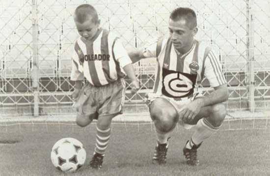 پدر و پسر فوتبالیست/عکس