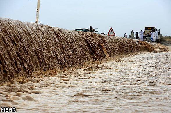 عکس / سرریز شدن آب سدها در سیستان و بلوچستان