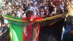 شادی پس از پیروزی تیم ملی فوتبال افغانستان