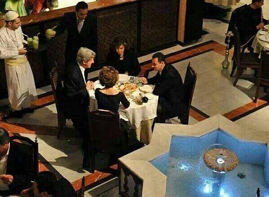 ضیافت شام جان کری با بشار اسد